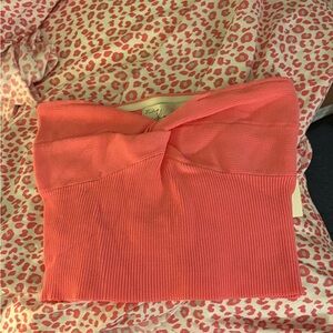 Pink Twist-Front Top